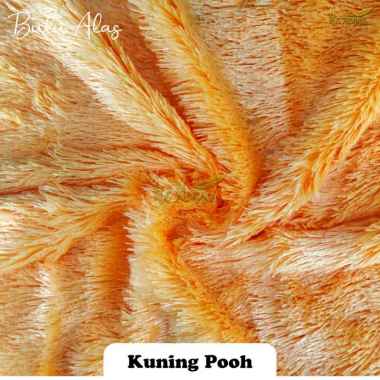 Bulu Alas Untuk Foto Background Taplak Meja Kain Rasfur Kain Bulu Kuning Pooh