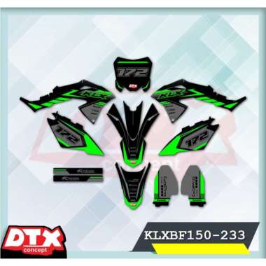 decal klx bf150 full body supermoto stiker motor klx bf150 stiker motor keren stiker motor trail mot