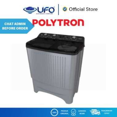 POLYTRON PWM7081 MESIN CUCI 2 TABUNG 7KG