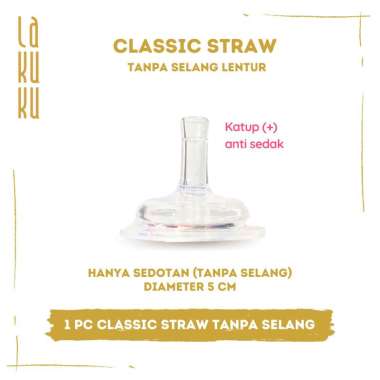 Tambahan Sedotan Straw Cup pengganti dot Botol Susu Baby Wide Classic Natural Training Cup untuk ber