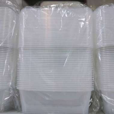 Kotak Makan Plastik Thinwall merk DM isi 25 Pcs 650 ML