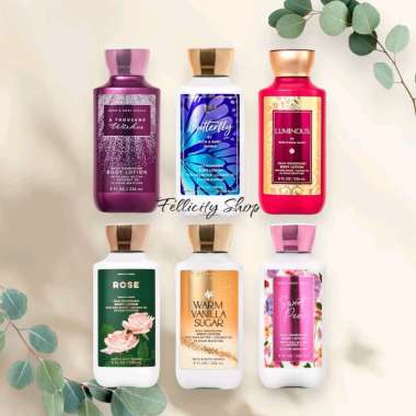 Body Lotion Luminous / Rose / Butterfly / Warm Vanilla Sugar / a Thousand Whises / Sweet Pea BBW Ori