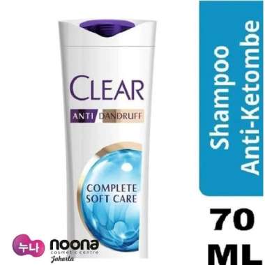 CLEAR SHAMPOO ANTI KETOMBE COMPLETE SOFT CARE 70ML