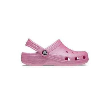 Crocs Kids Classic Glitter Clog K Sandals Pink Tweed Glitter (206993-6XE) J6