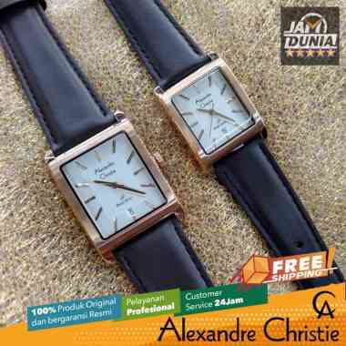 JAM TANGAN COUPLE ORIGINAL ALEXANDRE CHRISTIE 1039 AC1039 AC 1039 HITAM ROSE GOLD JAM PASANGAN JAM T