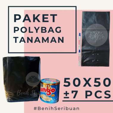 Paket Polybag 50x50 Plastik Polibag Tanaman Besar Polibek Tebal 50
