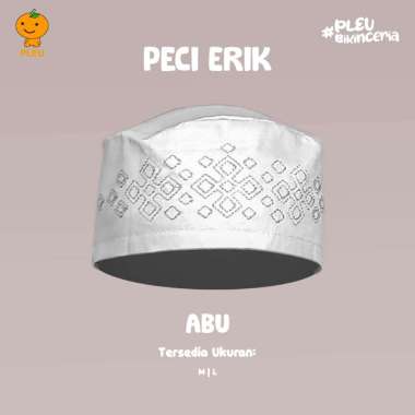 PLEU Peci Erik | Peci Anak Laki Laki Usia 1-3 Tahun M Abu-abu