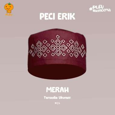 PLEU Peci Erik | Peci Anak Laki Laki Usia 1-3 Tahun M Merah