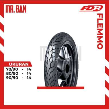 BAN LUAR MOTOR MATIC RING 14 FDR FLEMMO TUBETYPE 70/90 80/90 90/90 BUKAN TUBLES 90/90