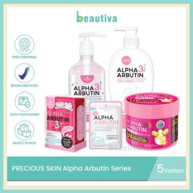 Precious Skin Alpha Arbutin 3+ Collagen Body Lotion / Body Serum / Soap / Powder Body Lotion 500ml