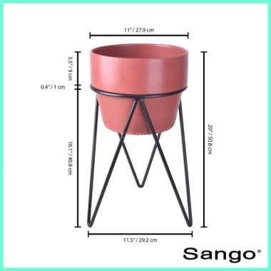 SANGO Pot Keramik Rockwell (Isi 1) Sedang