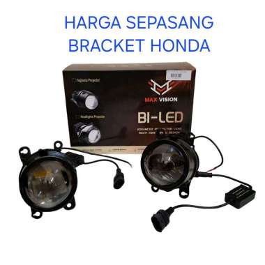 Foglamp biled 1 warna max vision foglamp projector 3 inch 6000K-honda