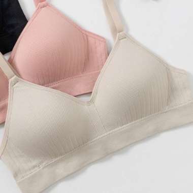 Young Curves Bra Vest Lovely Cotton Rib Vest C02-100175 M Light Grey