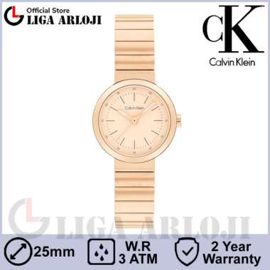CALVIN KLEIN 25200411 Jam Tangan Wanita Analog Stainless Steel Original CK