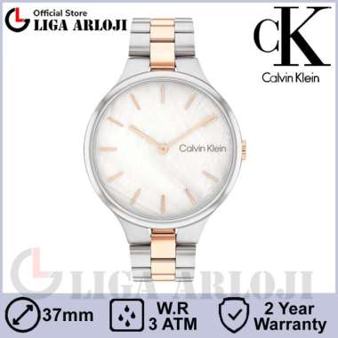 CALVIN KLEIN 25200428 Jam Tangan Wanita Analog Stainless Steel Original CK