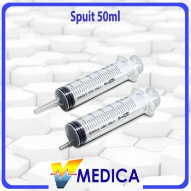 Spuit 50ml Lubang Samping Onemed / Spuit Lubang Tengah Onemed / Suntikan Onemed 50ml 50CC LUBANG TEN