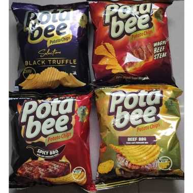 Pota Bee Keripik Kentang Varian Rasa Beef BBQ