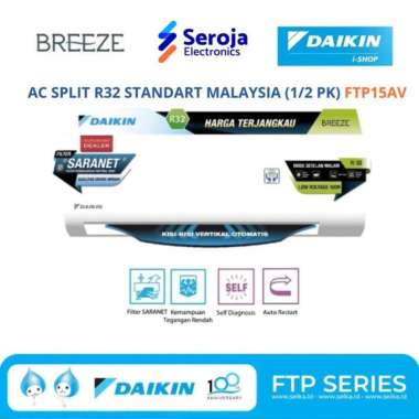 AC DAIKIN 1/2PK STP15AV (Made in Malaysia) UNIT ONLY - Khusus Semarang