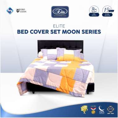 ELITE BED COVER + SPREI SET MOTIF AESTHETIC MOON SERIES / Bedcover + Sprei Katun Signature Premium H