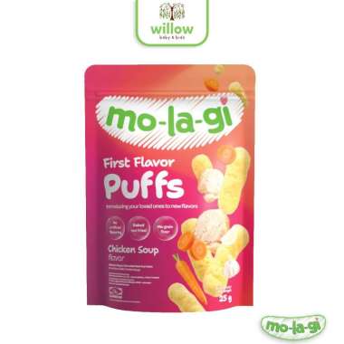 Snack Bayi - Molagi First Flavour Puffs 25Gr Chicken Soup