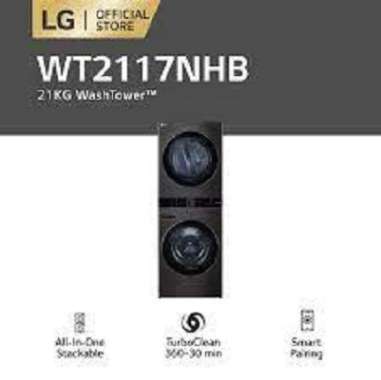 MESIN CUCI FRONT LOADING LG 21KG DRYER 16KG WT2117NHB