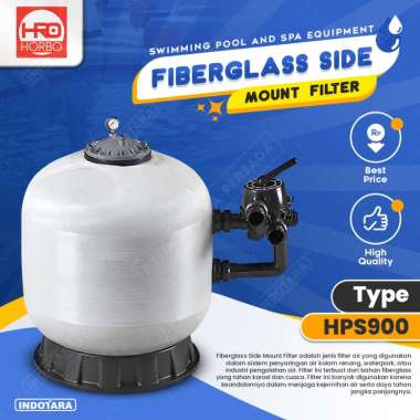 Tabung Filter Fiberglass Pemasangan SAMPING Kolam Renang HORBO Swimming Pool & SPA HPS625