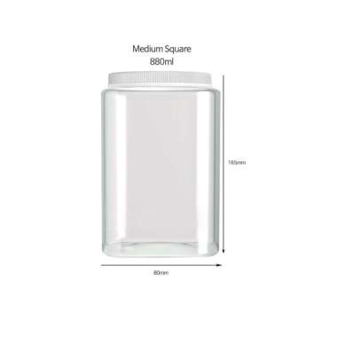 Silicook Square - Korean #1 Food Container Tempat Penyimpanan Makanan Square 880 ml