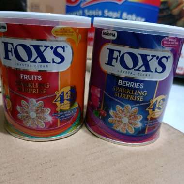 Permen Fox kaleng 170gr 1 karton isi 12 Kaleng bisa mix Berries