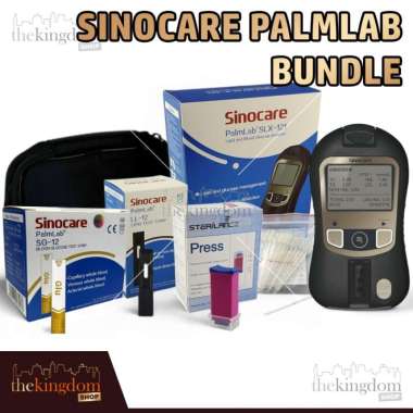 Sinocare PalmLab SLX-120 Lipid and Blood Glucose Analyzer Bundle Monitoring System Alat Cek Gula Dar