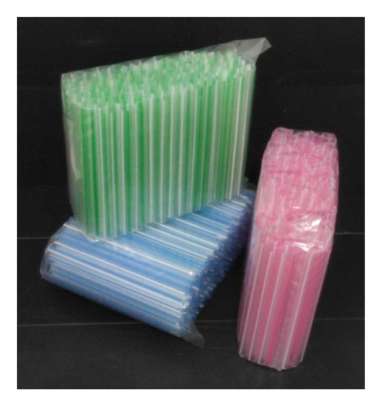 Sedotan Plastik Boba / Bubble Straw Besar 8mm 1 pak Warna RANDOM