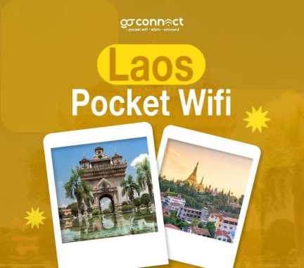 Pocket Wifi Sewa Modem Wifi Unlimited Laos Luar Negeri [GO CONNECT] Unlimited