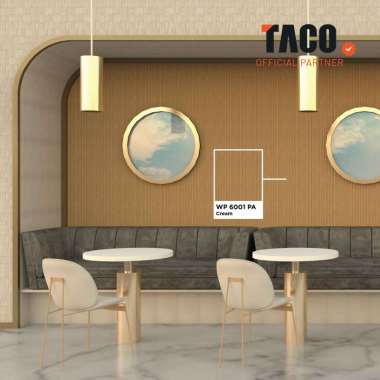 TACO WPC Deco Panel Small Waves β WP 6001 PA Woodgrain Cream