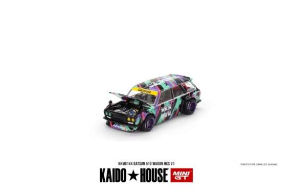 Mini GT Kaido House 144 Datsun KAIDO 510 Wagon HKS V1