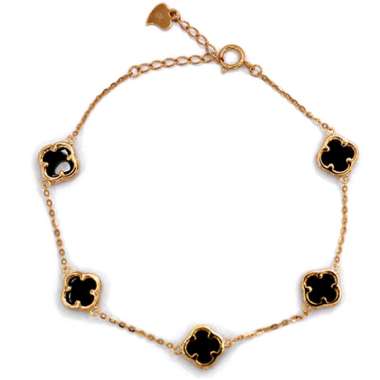 Dparis Gelang Tangan Model Van Cleef Black LMT265