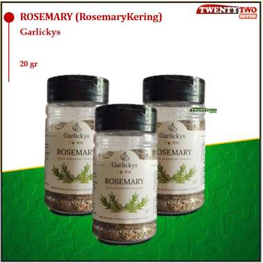 Garlickys Bumbu Dasar Dapur Masak Bubuk Herbs & Spices PRemium Rosemary/ Daun Rosemary Kering 20gr
