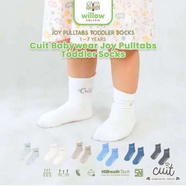 Kaos Kaki Anak - Cuit Babywear Joy Pulltabs Toddler Socks 5-7Y Shady Grey