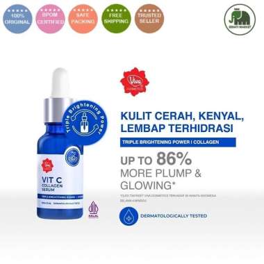 ֍SM֎ VIVA Glowing White Anti Aging Peeling Vitamin C Collagen Gold Whitening 20ml Vitamin C Collagen