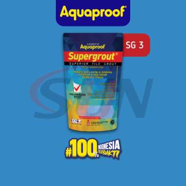 Semen Nat Supergrout Aquaproof 1 Kg Oker Keramik Tile Grout Marmer Granit SG3-BLUE