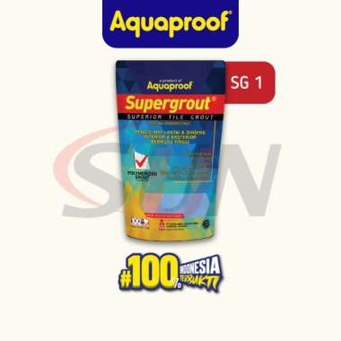Semen Nat Supergrout Aquaproof 1 Kg Oker Keramik Tile Grout Marmer Granit SG1-WHITE