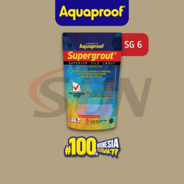 Semen Nat Supergrout Aquaproof 1 Kg Oker Keramik Tile Grout Marmer Granit SG6-GREY STONE