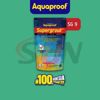 Semen Nat Supergrout Aquaproof 1 Kg Oker Keramik Tile Grout Marmer Granit SG9-GREEN