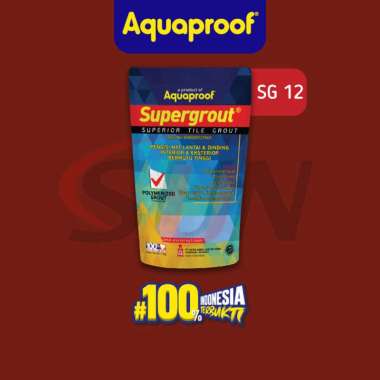 Semen Nat Supergrout Aquaproof 1 Kg Oker Keramik Tile Grout Marmer Granit SG12-TERACOTA