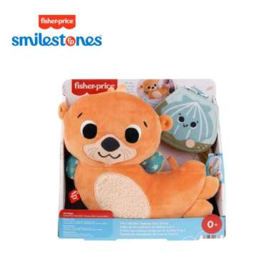 Fisher Price 2-in-1 Rockin' Tummy Time Otter - Mainan Edukasi Anak