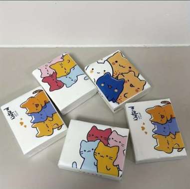 BLI AM Tissue Karakter Lucu Isi 150 Lembar Sekali Pakai / Tisu Kering Bermotif 150 Sheets 3 Ply RAND