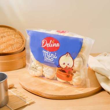 MINIPAO KOPI KRIM DELINA 408GR ISI 24PCS CREAM COFFEE MINI PAO HALAL