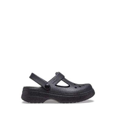 Crocs Kids Classic Mary Jane Glitter Cg K Sandal Black (211172-001) J6