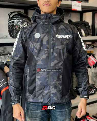Jaket Motor - Prostreet Atlas V2 with Protector Camo Black Jacket Original XL