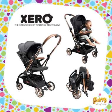 XERO ORBIT 360 Rotating Reversible Stroller | Kereta Dorong Bayi Black