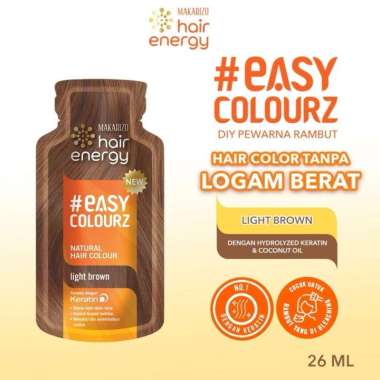 Makarizo Easy Colourz Hair Color 26ml / Pewarna Rambut Makarizo LIGHT BROWN