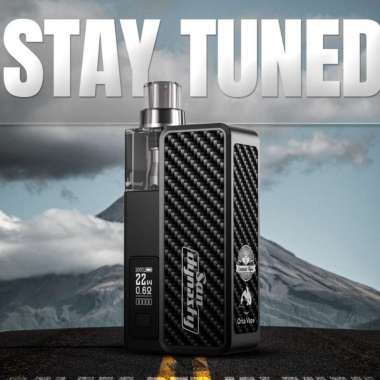 SAN DYNASTY POD VAPE KIT BY GEROBAK VAPOR X ORCA VAPE BLACK CARBON
